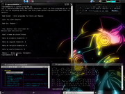 Gnome Debian Etch + Daft Punk Wall